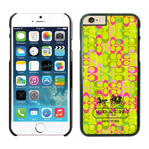 Coach In Confetti Signature Green iPhone 6 Cases EYJ | Coach Outlet Canada